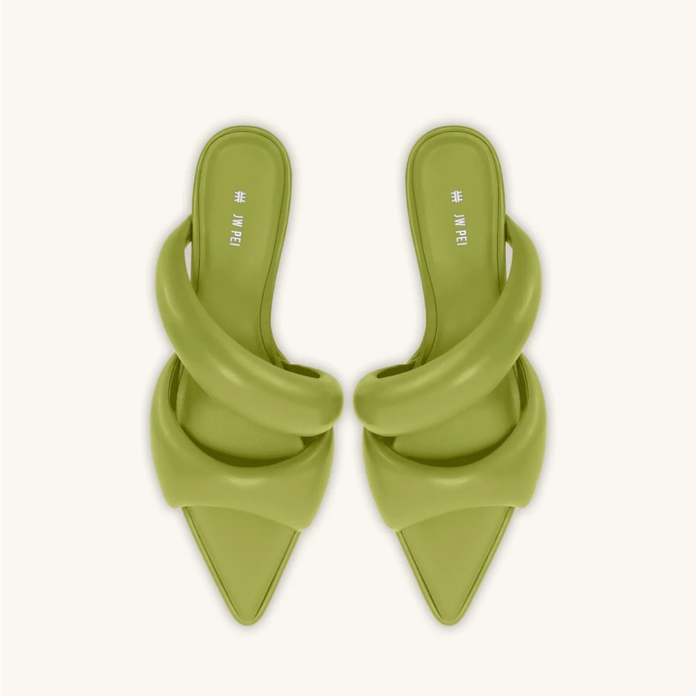 JW PEI • Sara Mule • size: 39 (8.5) • colour: lime green